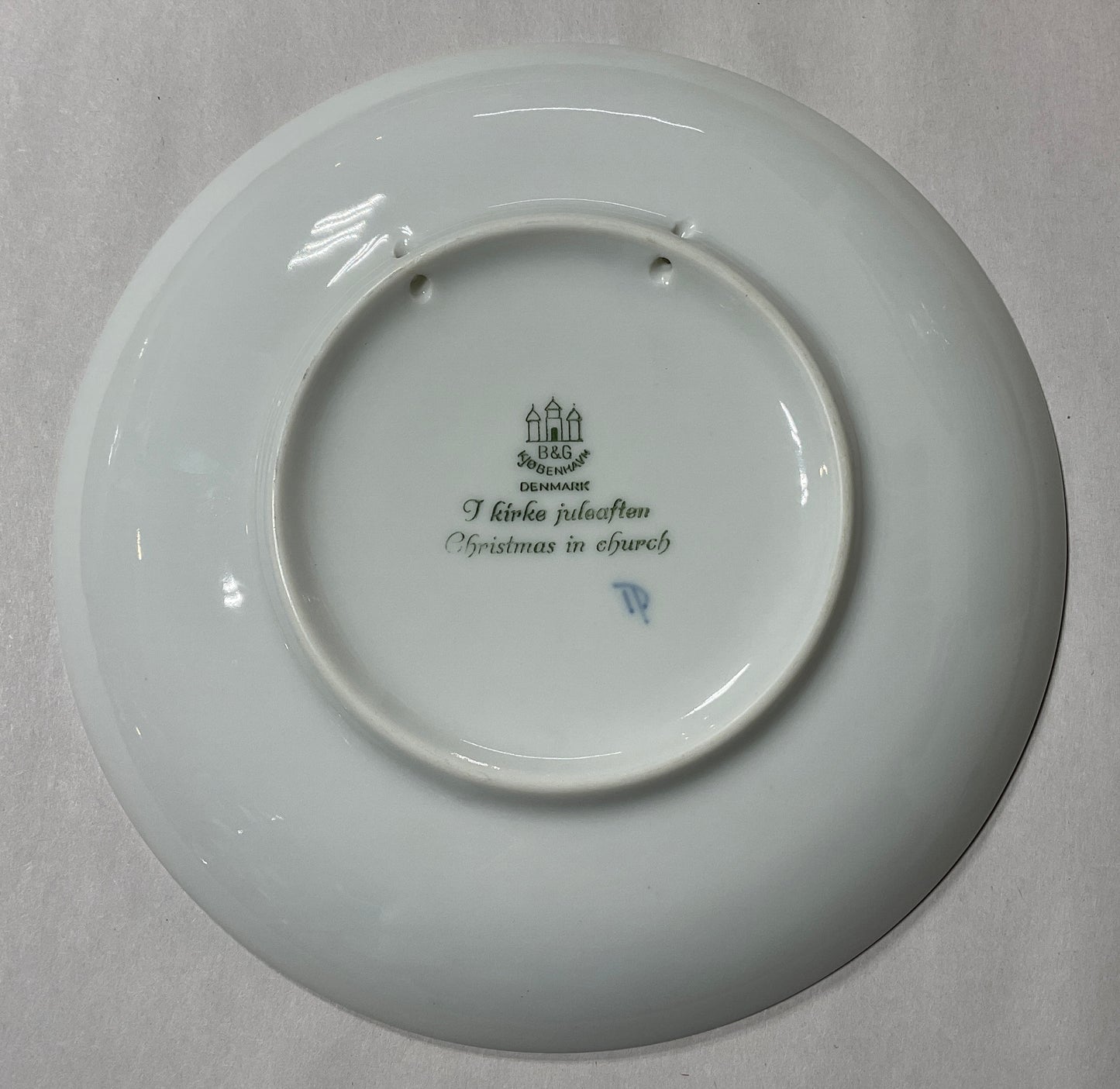 Vintage B&G Copenhagen porcelain Jule After plates