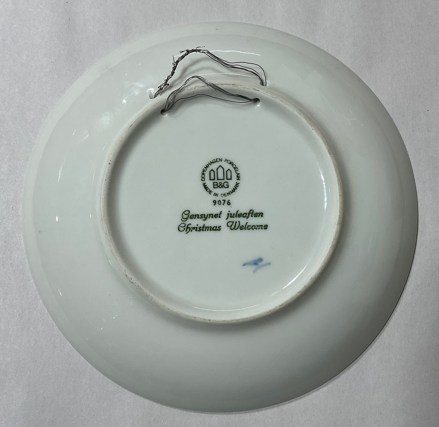 Vintage B&G Copenhagen porcelain Jule After plates