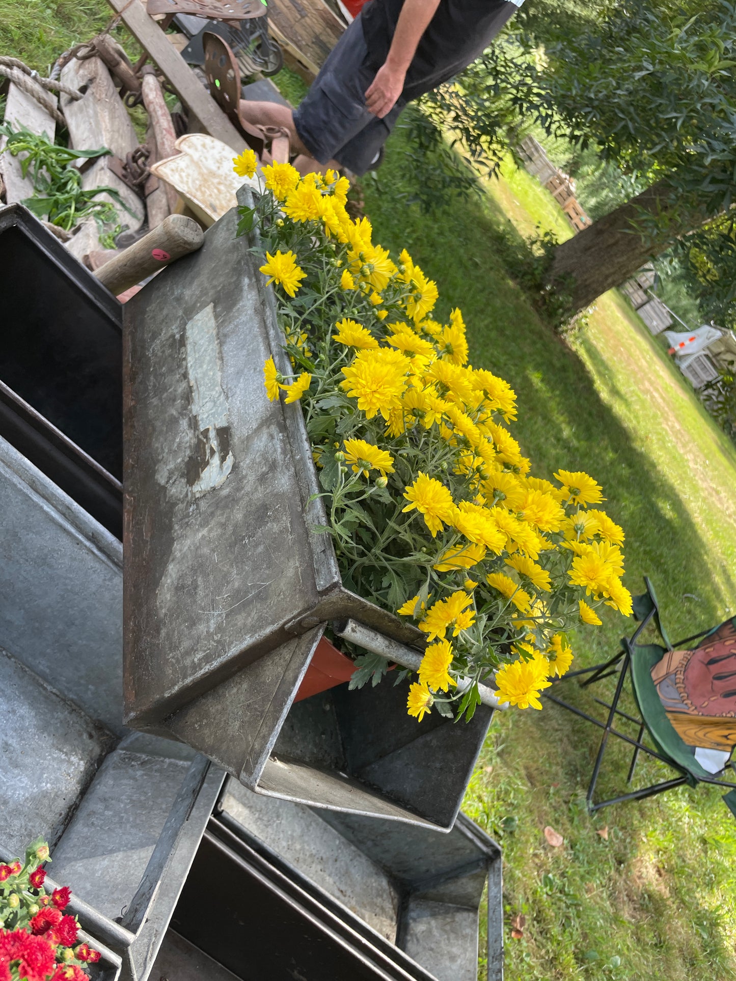 Rustic metal parts bin - Heavy-duty industrial Stackable