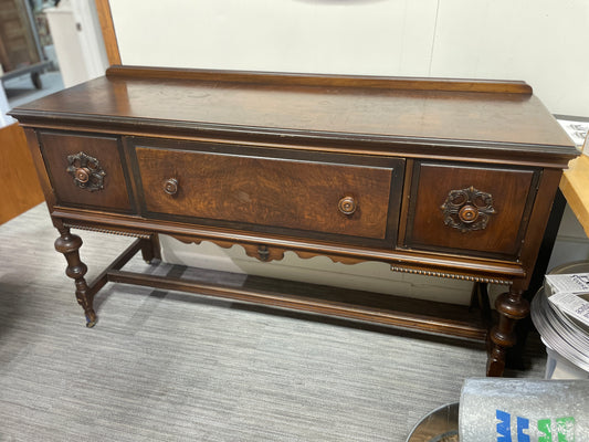 Vintage Wooden Meekins Packard & Inc. Credenza/Sideboard/Buffet