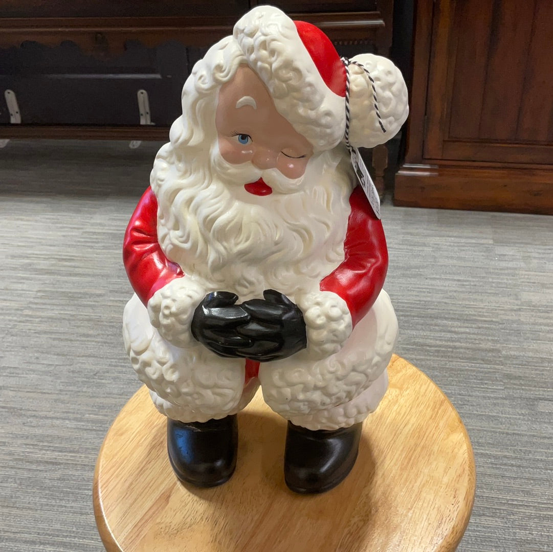 Vintage Porcelain Santa Figurines