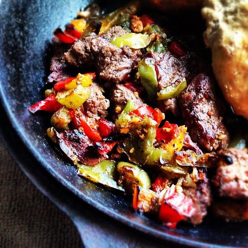 "Family Dinner Delight: Savory Steak Fajitas Recipe"
