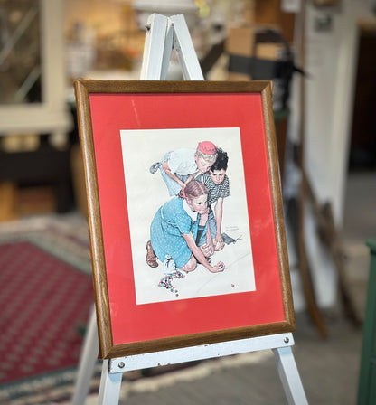 Norman Rockwell Knuckles Down art print