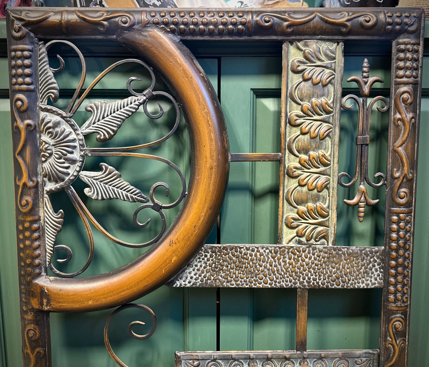 Rustic Wrought Iron Wall Decoration