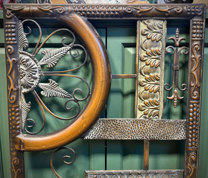 Rustic Wrought Iron Wall Decoration