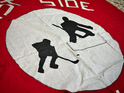 Vintage style hockey tapestry decor