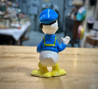 Back view of ceramic Donald Duck figurine