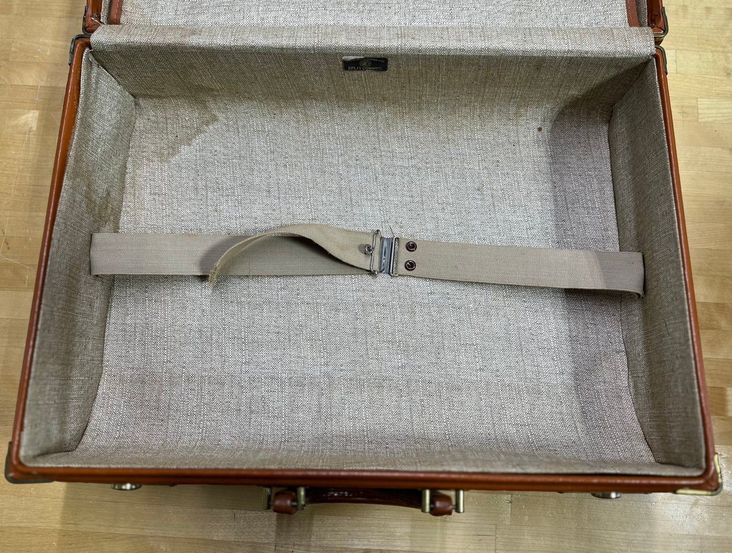 Open Vintage Samsonite luggage collectible