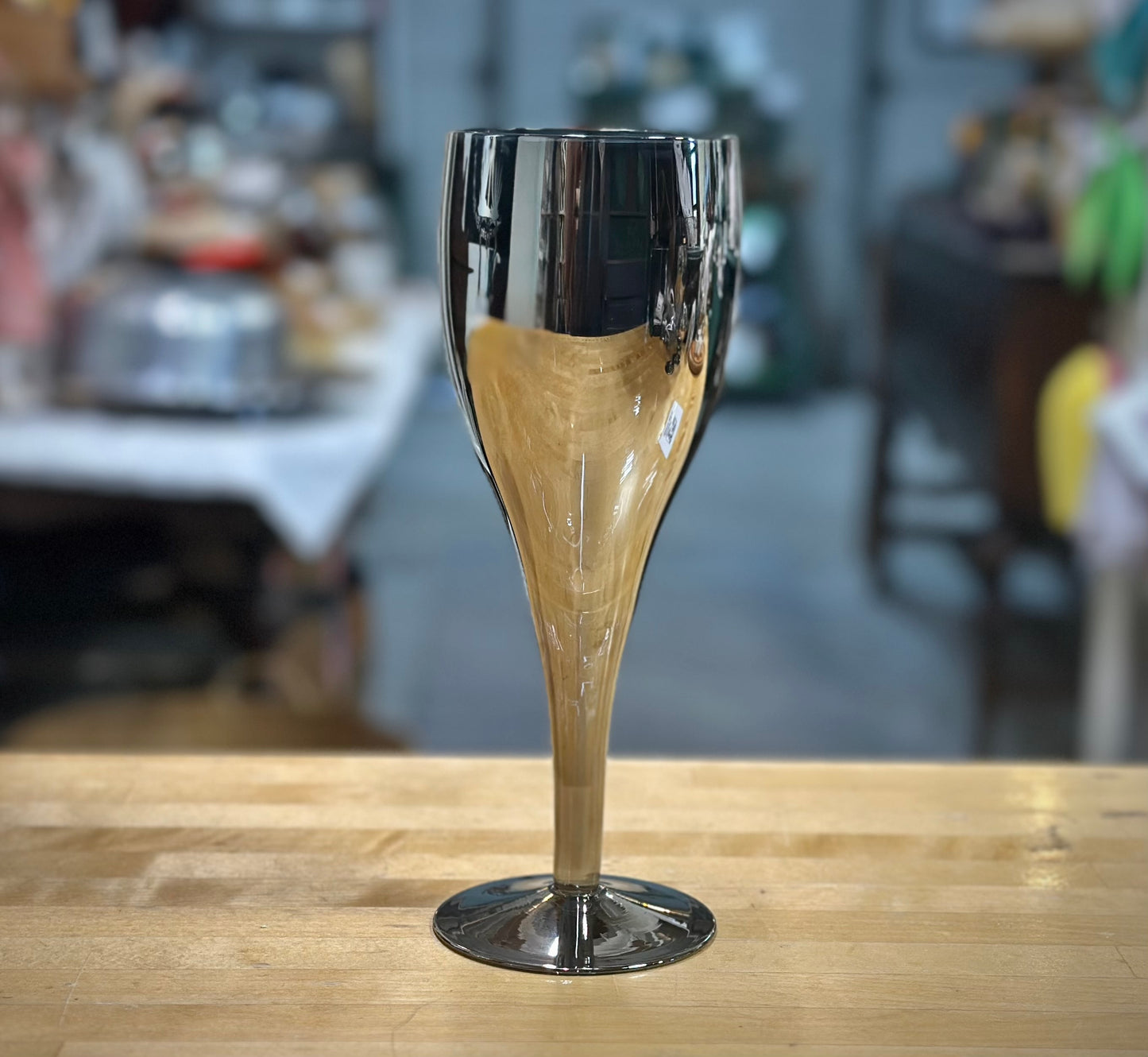 Vintage Silver Fade Drinking Glasses