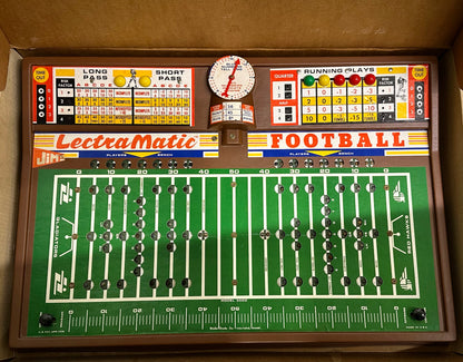 Vintage mechanical football game player view