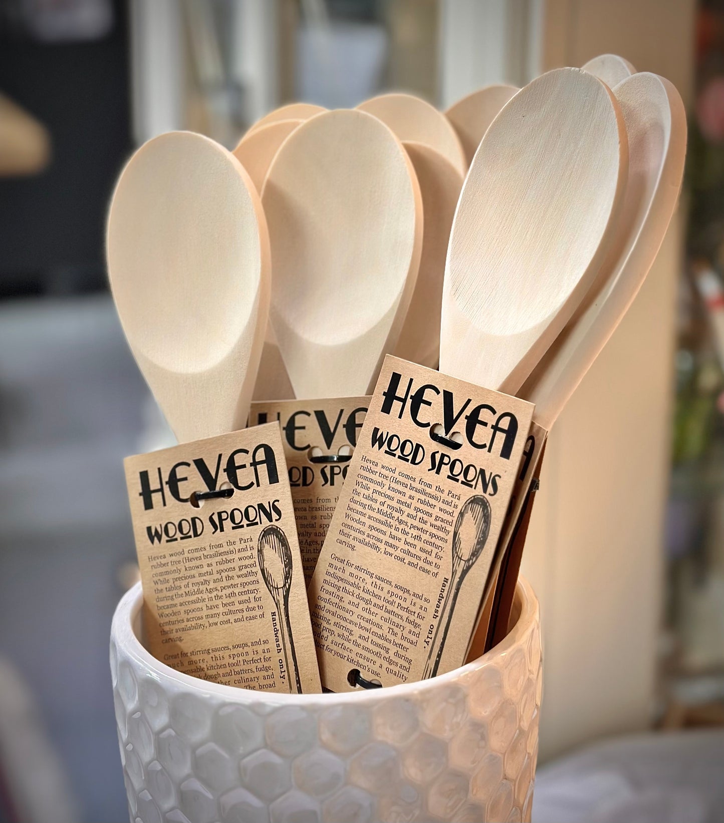 Hevea Wood Spoon