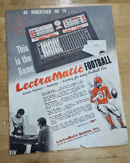 Classic Jim's LectraMatic football game components