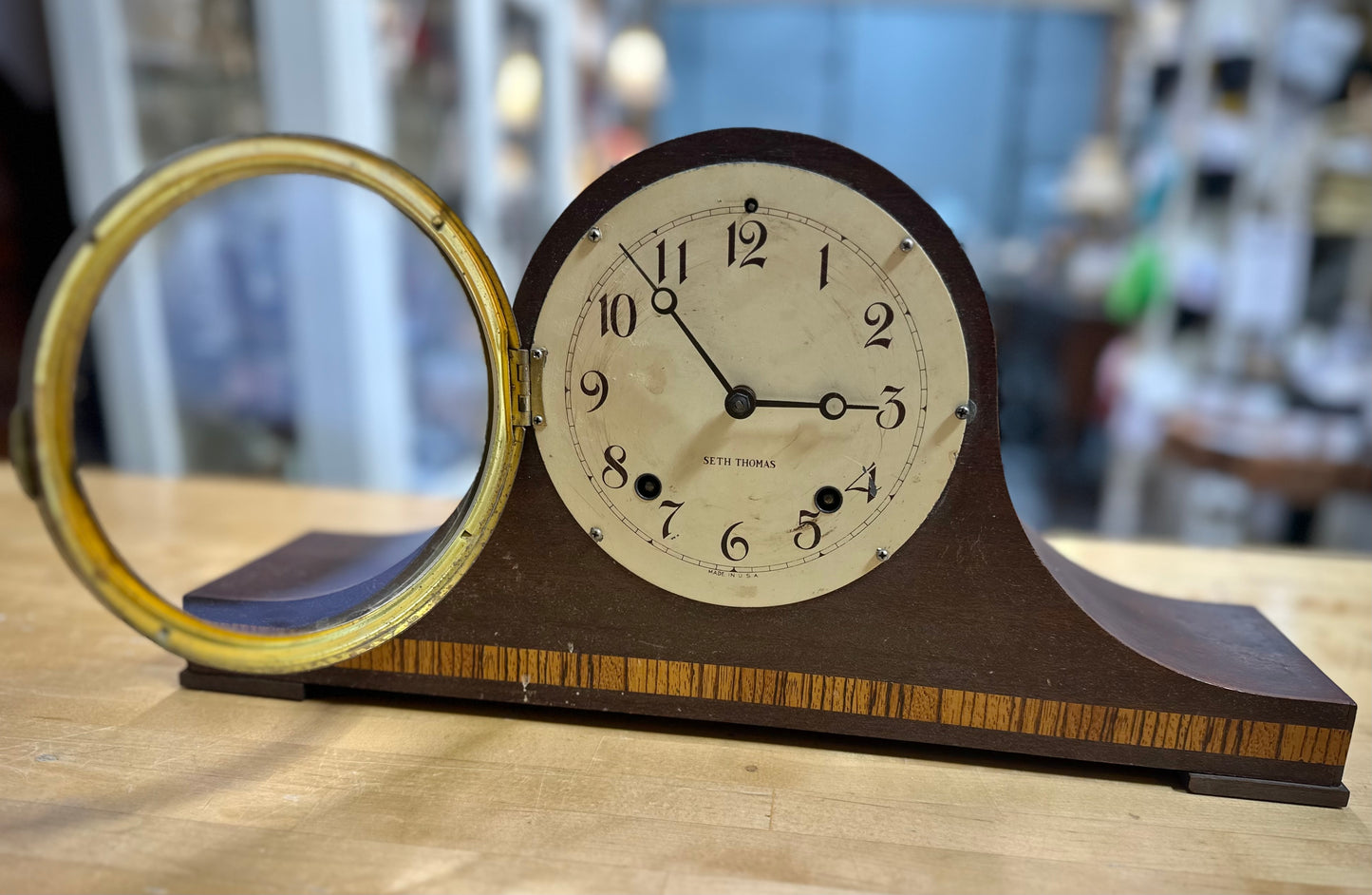 Vintage Tambour Mantel Clocks