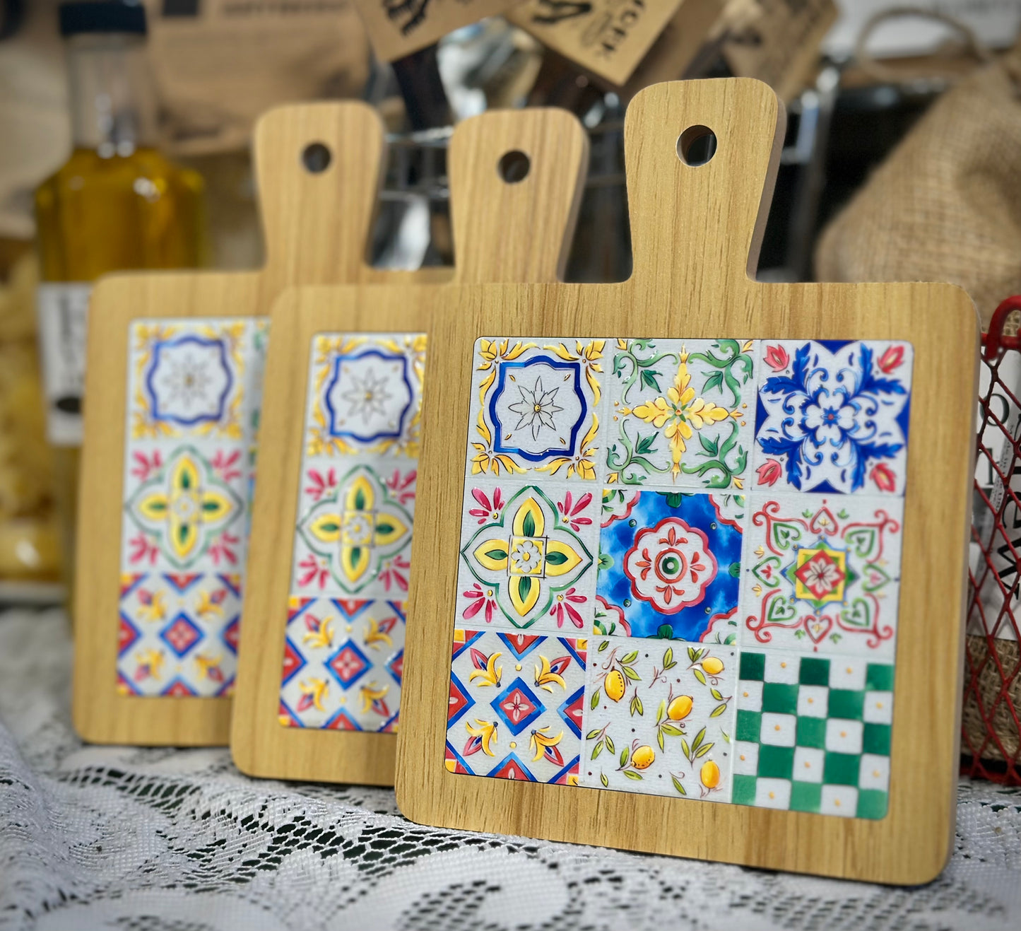 Tile Pattern Cheese Boards