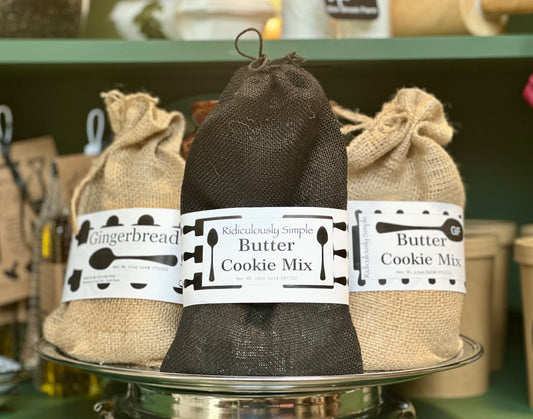 Vintage Cookie Mix in Burlap Bags - Butter, Gingerbread with Gluten-Free Options