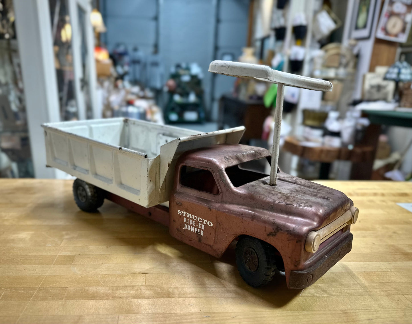 Vintage Structo Ride-er Dumper Toy Truck steel toy without seat