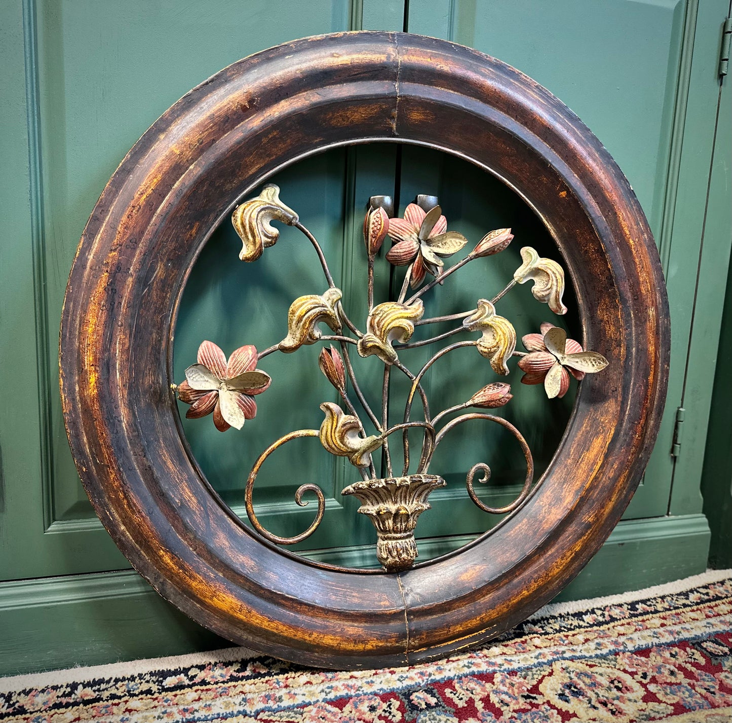 Rustic Floral Wall Plaque