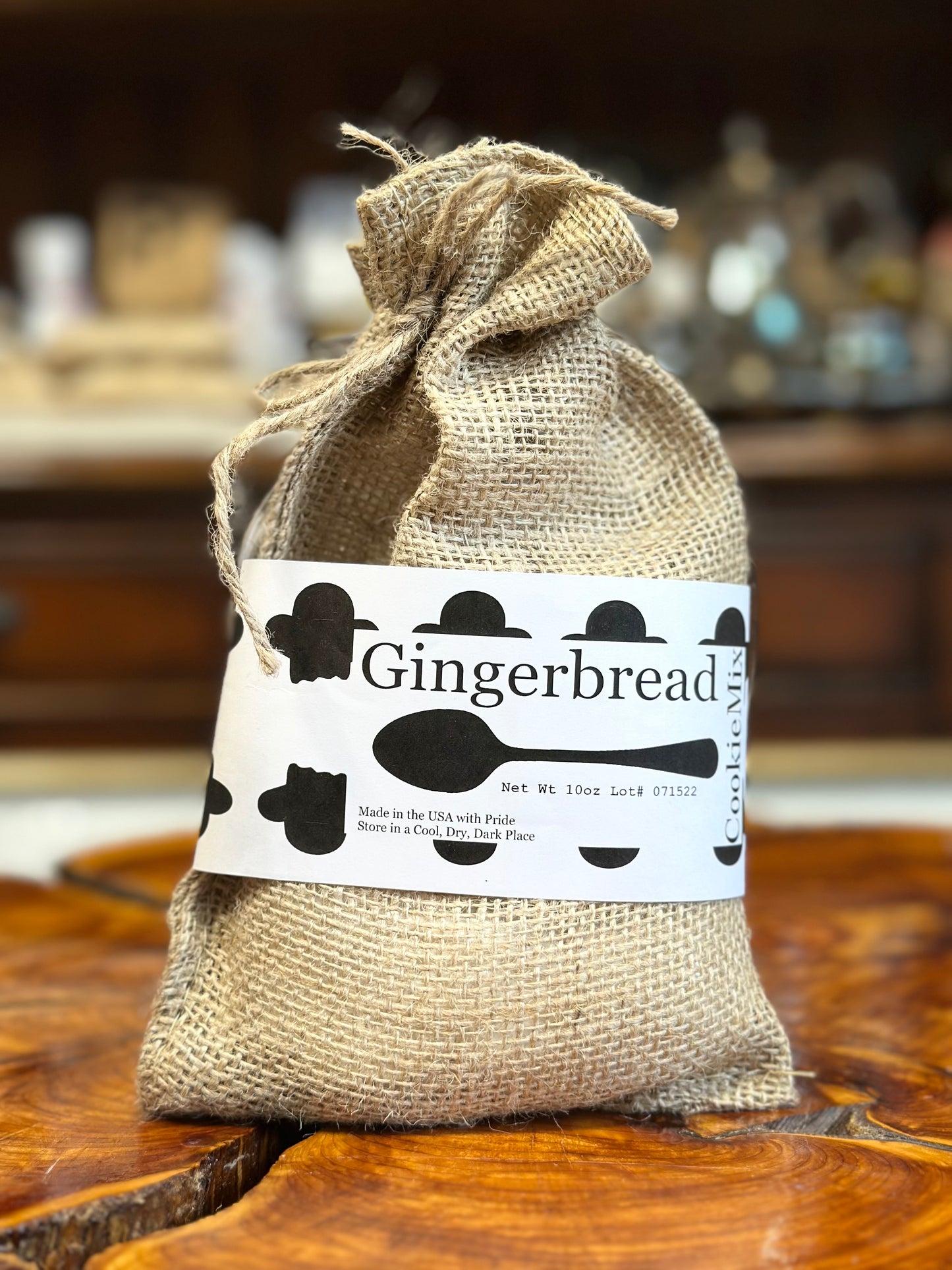 Vintage Cookie Mix in Burlap Bags - Butter, Gingerbread with Gluten-Free Options