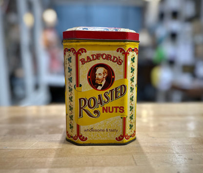 1980’s S.J. Radford & Sons roasted nuts vintage tin