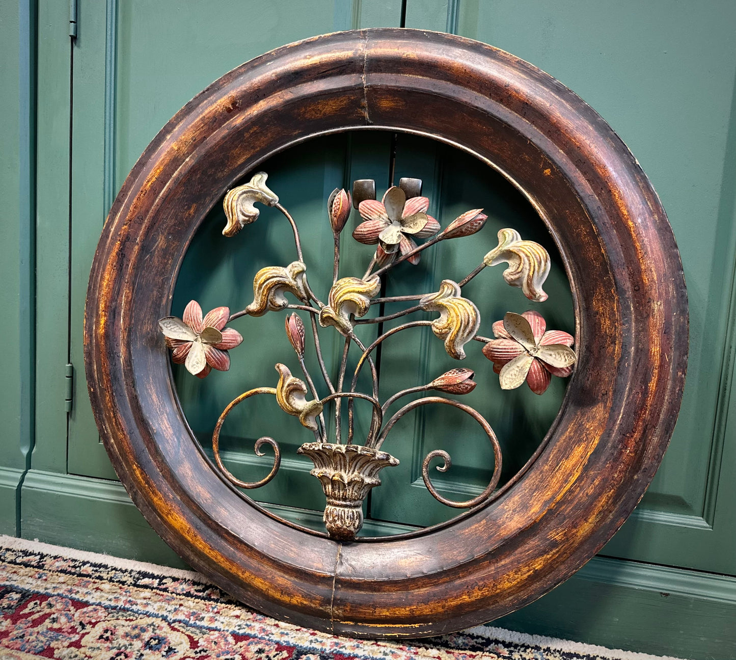 Rustic Floral Wall Plaque