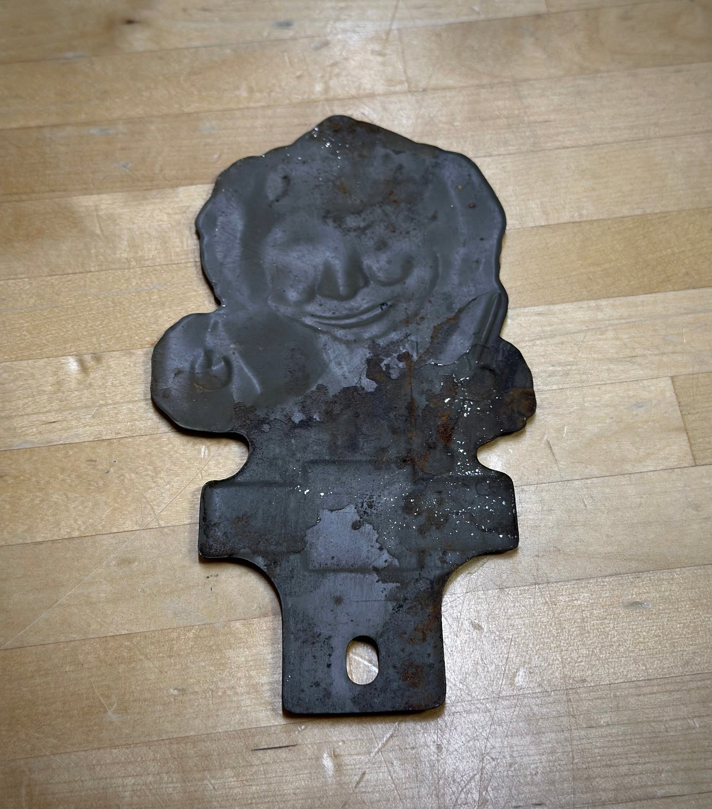 Rare Vintage 1930s Nealco Anti-Freeze License Plate Topper