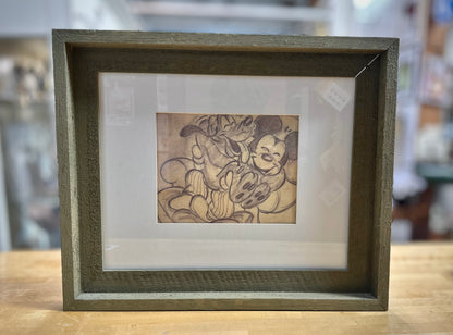 Original 1938 Sketches of Disney's "Pluto's Dream House" and "The Brave Little Tailor"