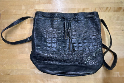 Black Unisa Drawstring Bag