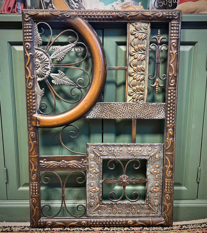 Rustic Wrought Iron Wall Decoration