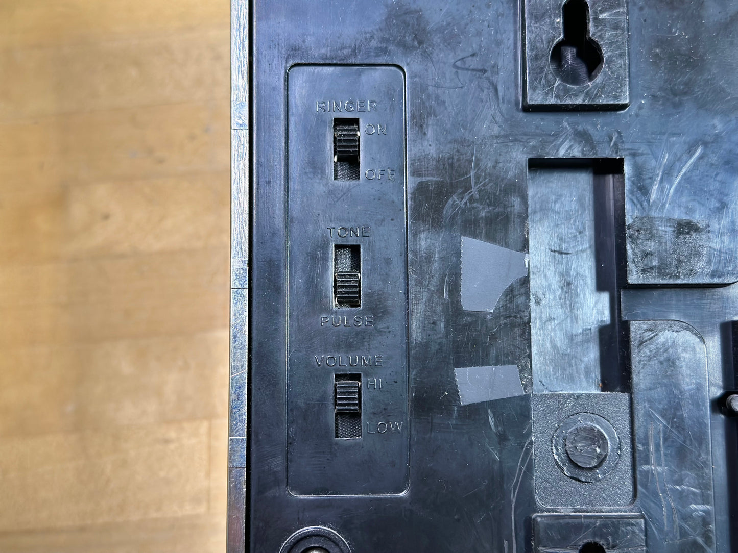 Close-up of Crosley CR55 back side