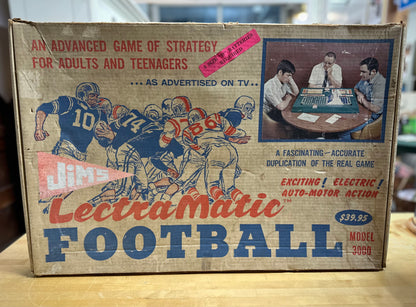 Vintage Jim's LectraMatic Football Game Model 3000 boxed