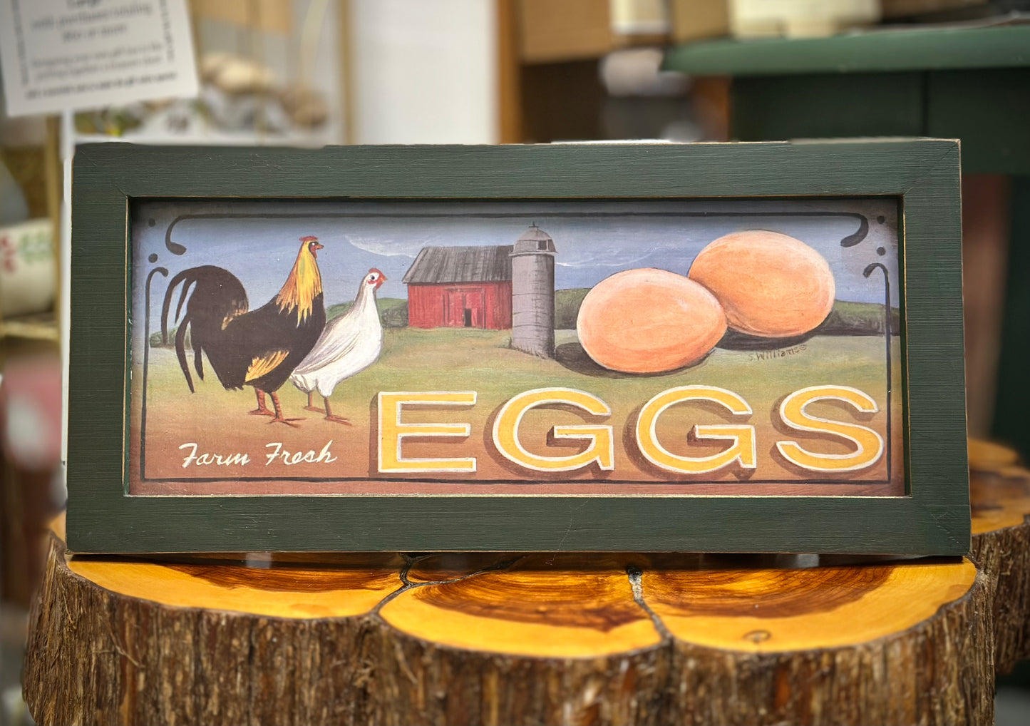 Framed "Farm Fresh Eggs" Print