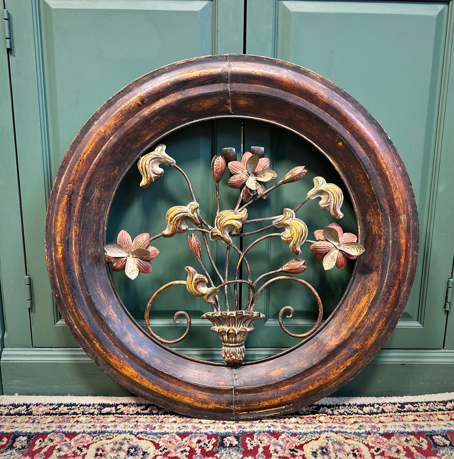 Rustic Floral Wall Plaque