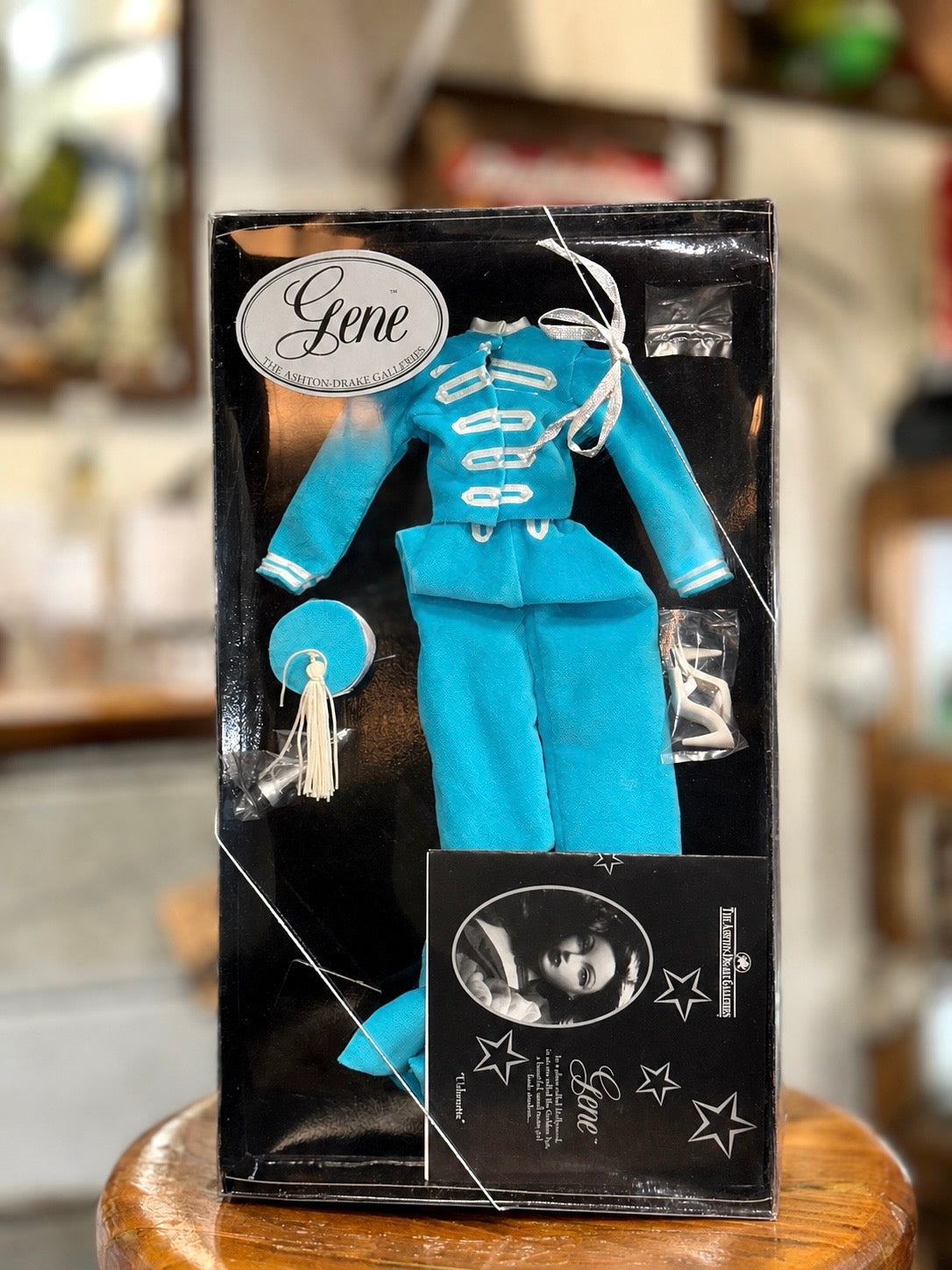Gene doll turquoise military-style outfit
