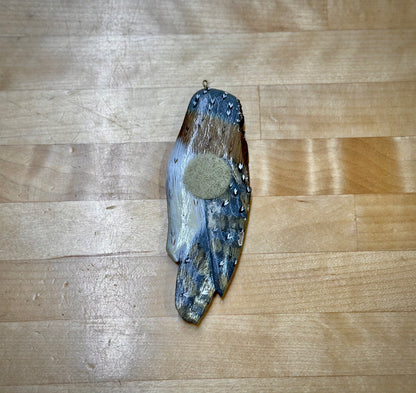 Barn Owl wooden craft charm