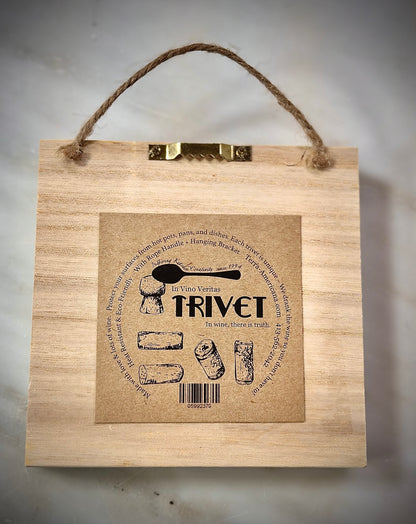 Unique Wine Cork Trivet with Rope Handle – Hang It, Love It, Use It!