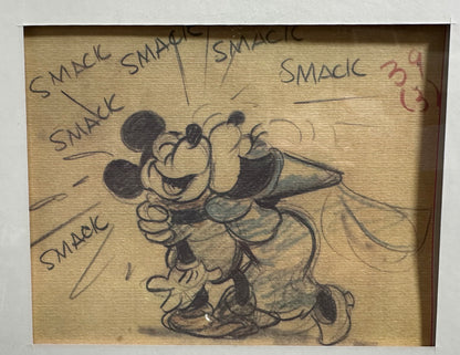Original 1938 Sketches of Disney's "Pluto's Dream House" and "The Brave Little Tailor"