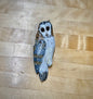 Barn Owl wooden craft charm