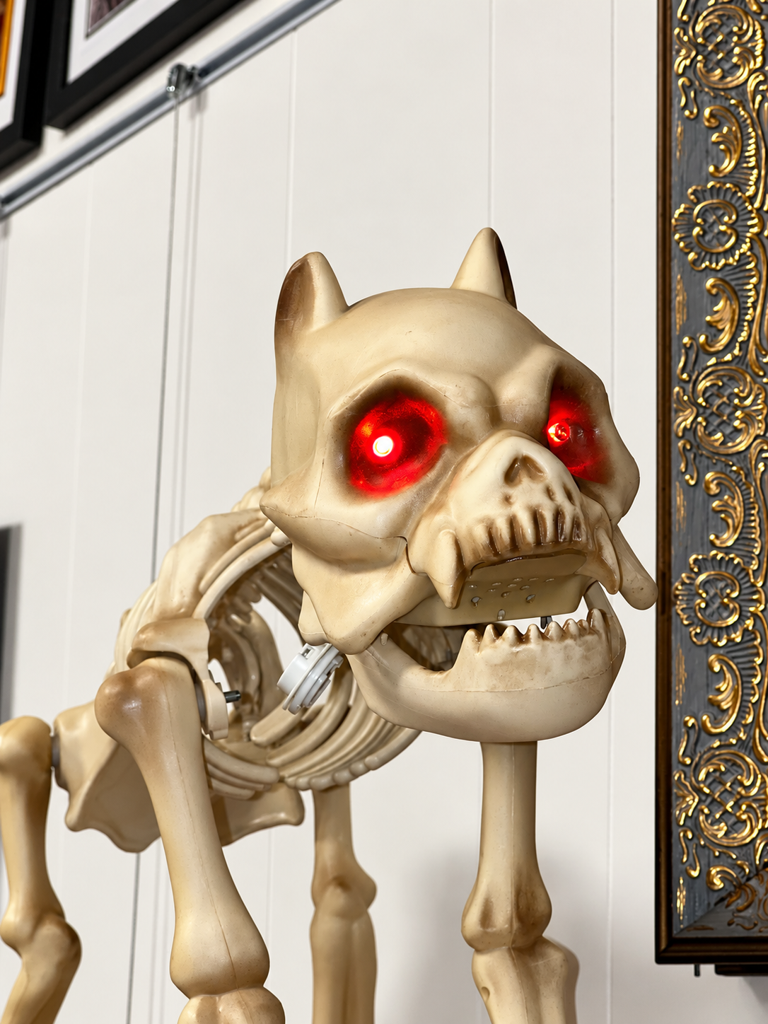 Skeleton dog with barking sound