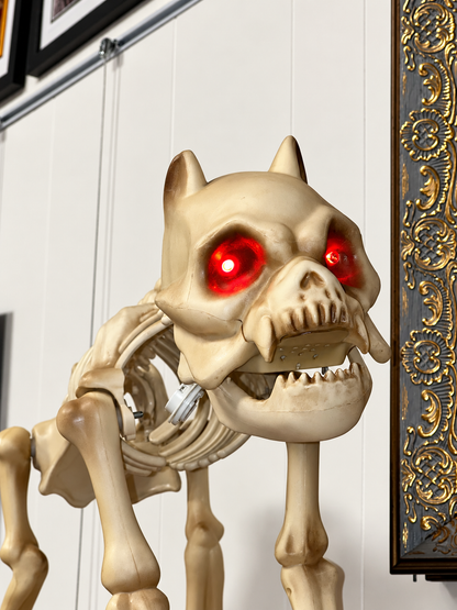 Skeleton dog with barking sound