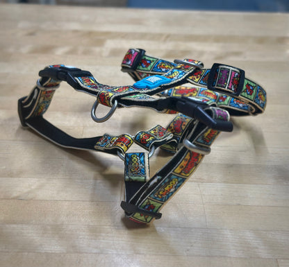 Durable handmade dog collar and harness