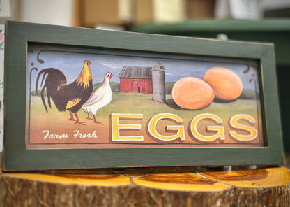 Framed "Farm Fresh Eggs" Print