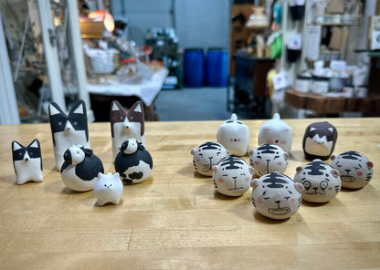 Hand-Painted Ceramic Animal Figurines