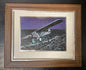 Spirit of St. Louis historic airplane framed foil print