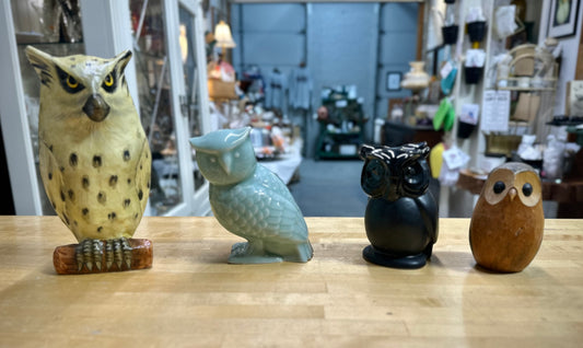 Vintage Owl Figurines