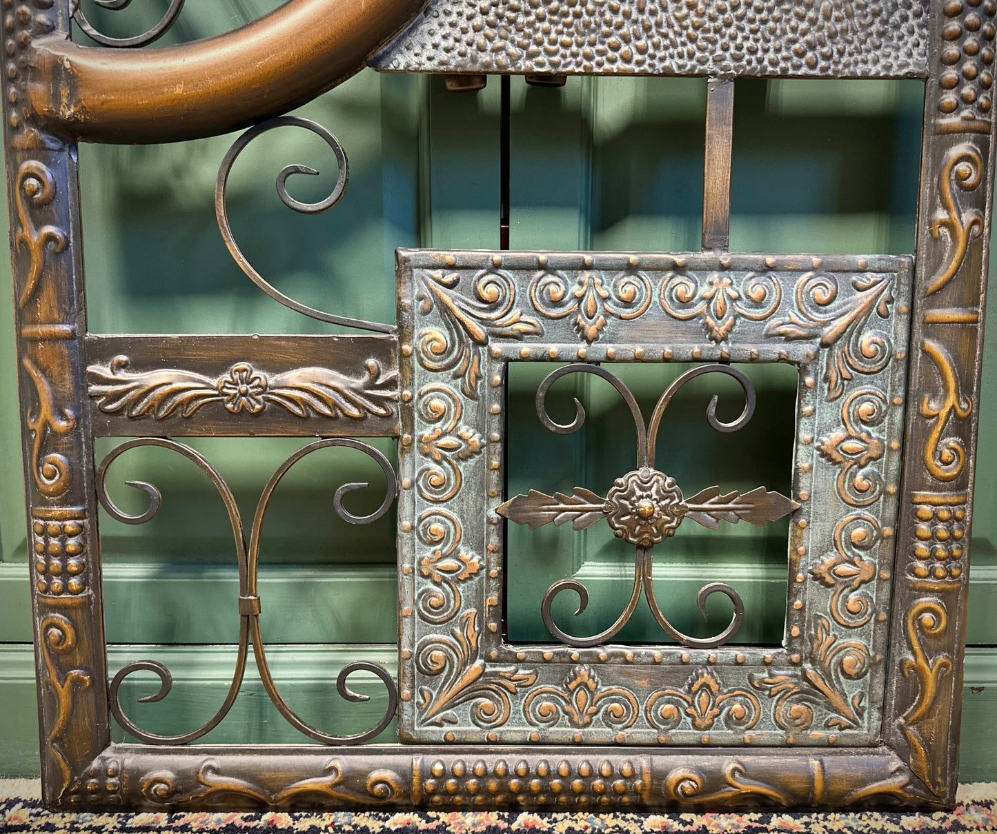 Rustic Wrought Iron Wall Decoration