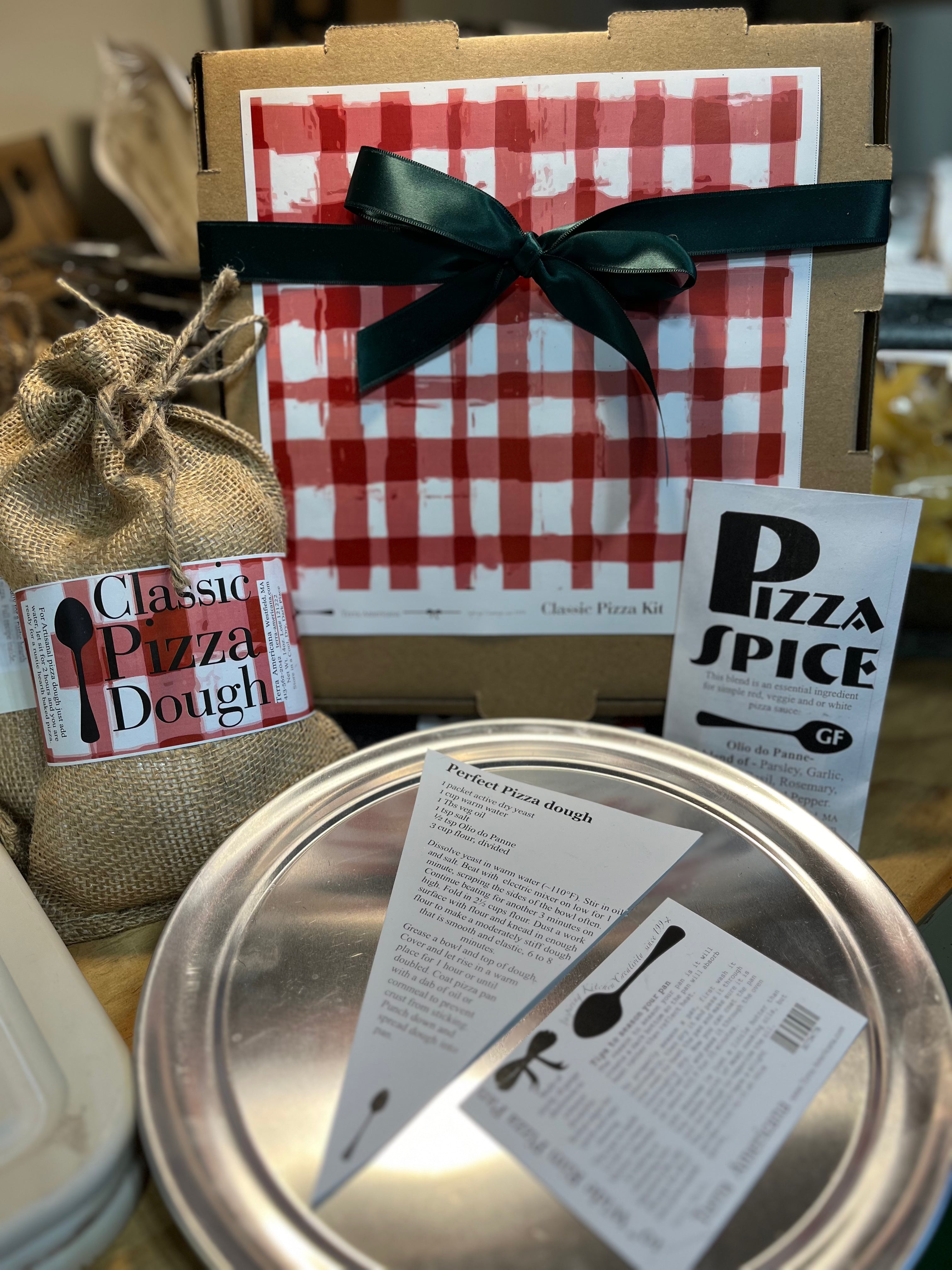 Pizza Kit - Pizza Pan, Doughs, Spice and Recipes (GF Option Available ...