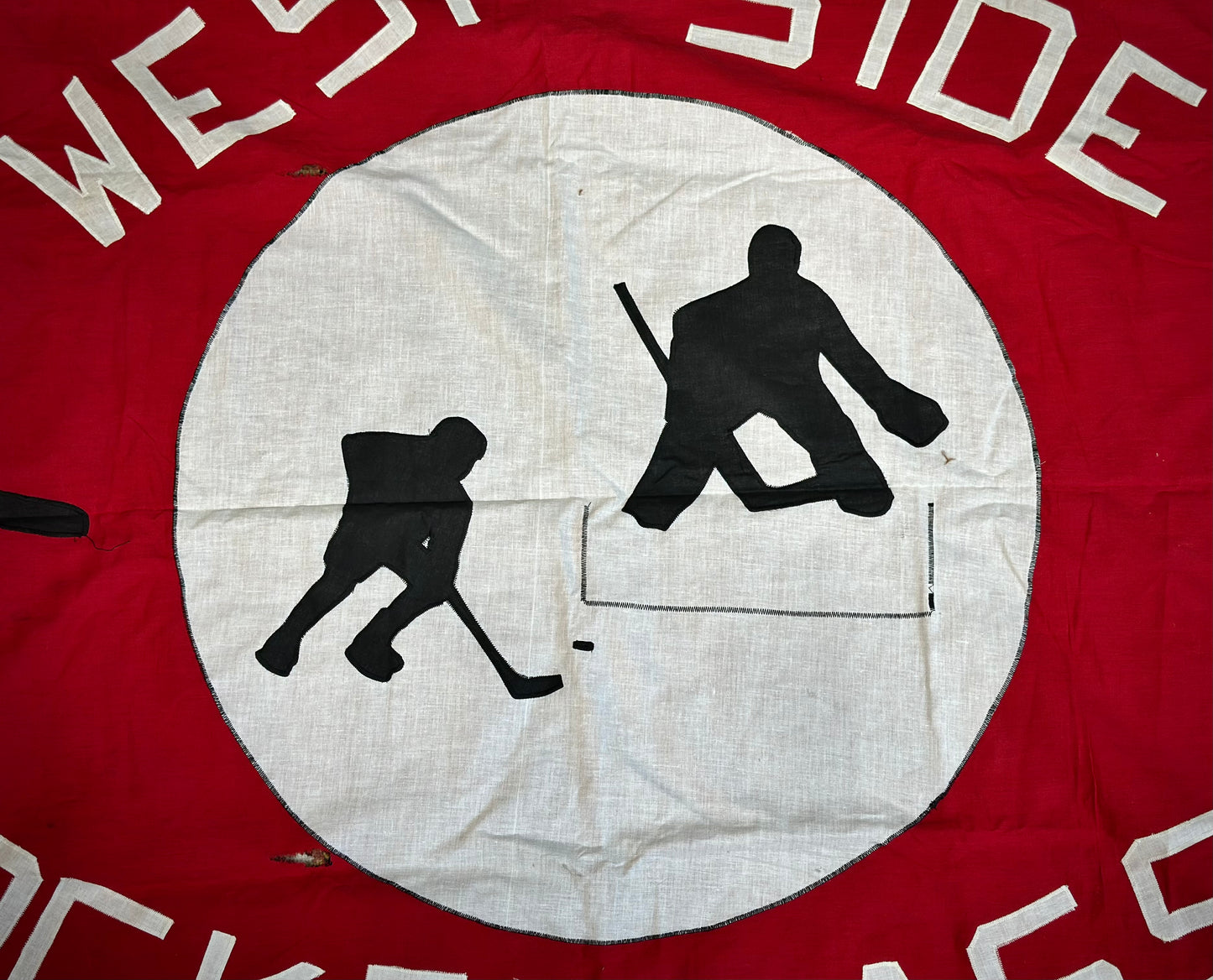 Vintage style hockey tapestry decor