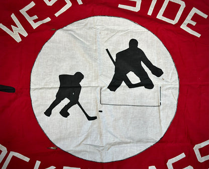 Vintage style hockey tapestry decor