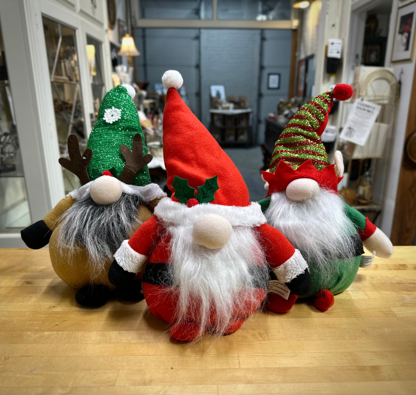 Holiday Gnome Plush Decorations
