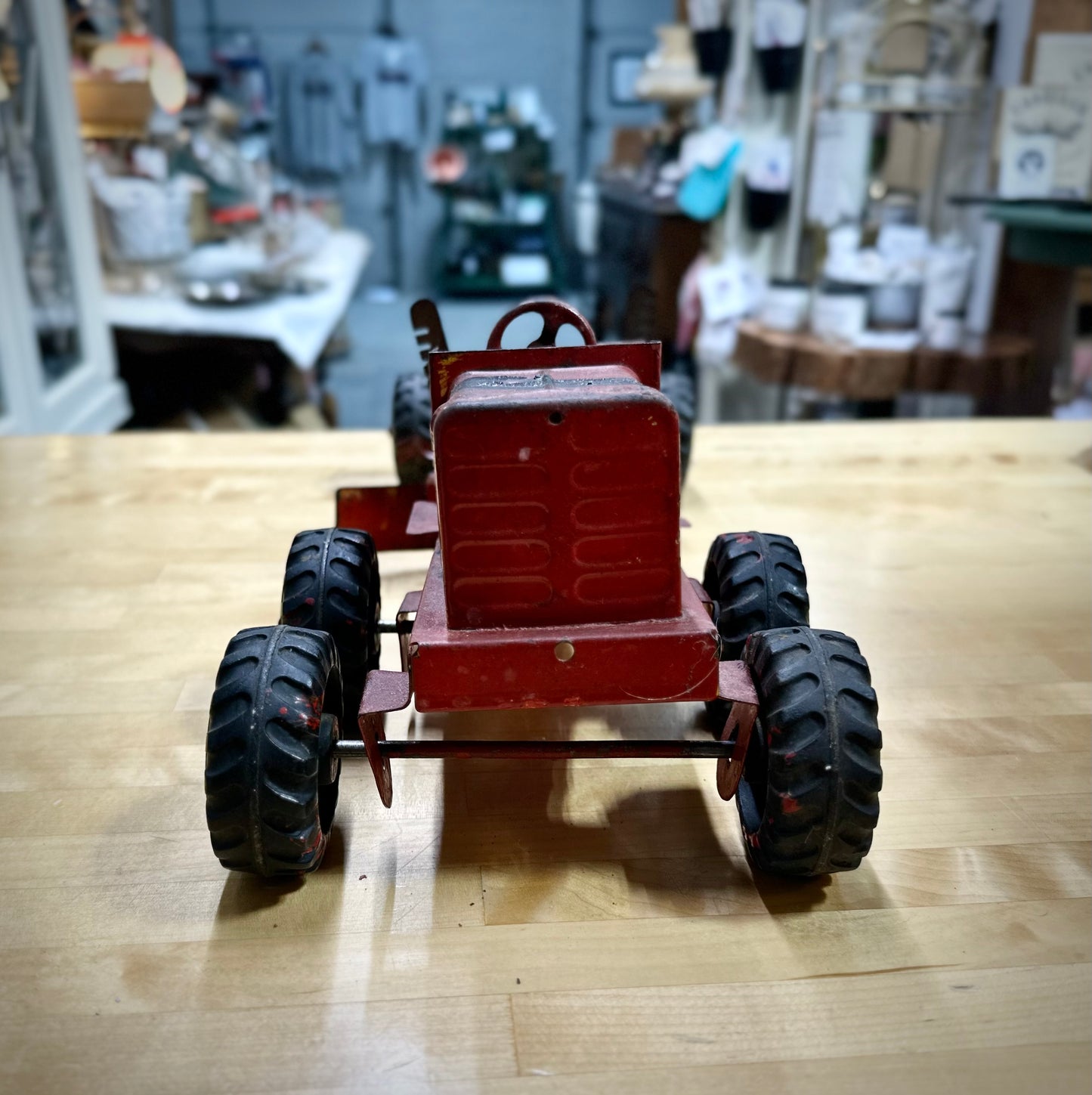 Close-up detail of Nylint steel toy grader